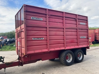 REDROCK 18ft TWIN AXLE SILAGE TRAILER