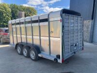 IFOR WILLIAMS 16ft x 6ft 3500KGS TRI AXLE LIVESTOCK TRAILER - 3