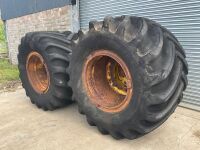 4No. FLOATATION RIMS & TYRES - 2