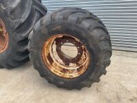 4No. FLOATATION RIMS & TYRES - 12