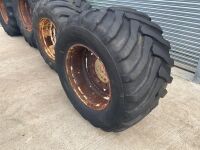 4No. FLOATATION RIMS & TYRES - 15