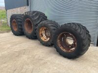 4No. FLOATATION RIMS & TYRES - 18
