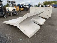 3No. UNUSED 3m CONCRETE ROCKET WALLS - 7