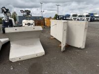 3No. UNUSED 3m CONCRETE ROCKET WALLS - 11
