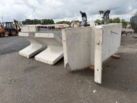 3No. UNUSED 3m CONCRETE ROCKET WALLS - 13