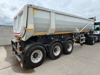 DENNISON 39 TON TRI AXLE STEEL TIPPING TRAILER ON AIR - 12