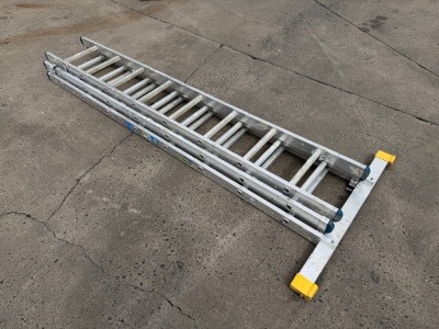 8 TREAD TRIPLE EXTENSION ALUMINIUM LADDER