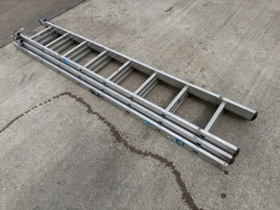 8 TREAD TRIPLE EXTENSION ALUMINIUM LADDER