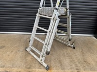 YOUNGMAN TELEGUARD ALUMINIUM TELESCOPIC PLATFORM LADDER - 2