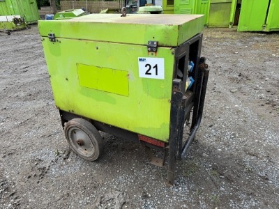 6KVA DIESEL GENERATOR - SPARES/REPAIR (K9591)