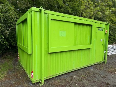 APPROX. 16ft x 10ft ANTI VANDAL OPEN PLAN SITE OFFICE (K5342)