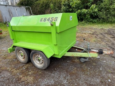 TANKSAFE SOLUTIONS 1000LTR TWIN AXLE FAST TOW FUEL BOWSER (K6456)