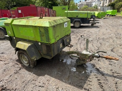 INGERSOLL RAND 741 SINGLE AXLE TWO TOOL FAST TOW ROAD COMPRESSOR - SPARES/REPAIR (K1012)