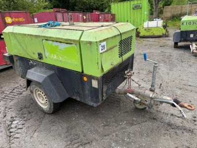 INGERSOLL RAND 771 SINGLE AXLE FOUR TOOL FAST TOW ROAD COMPRESSOR - SPARES/REPAIR (K1017)