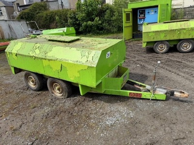 CHIEFTAN 500 GALLON TWIN AXLE FUEL BOWSER (K6339)
