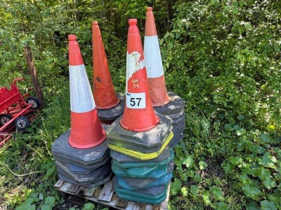 APPROX. 34no. LARGE ROAD CONES