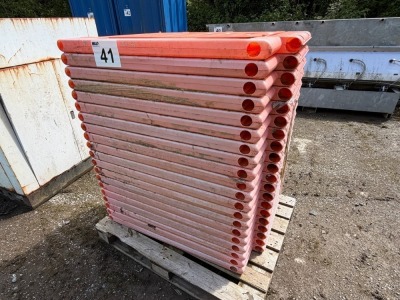 APPROX. 20No. 860mm PLASTIC BARRIERS
