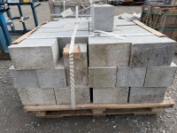 PALLET TO INC. APPROX 81No. SILVER GRANITE KERB BLOCKS&nbsp;&nbsp; - 7