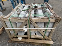 &nbsp;2No. PALLETS TO INC. APPROX 7No. SILVER GRANITE APEX WALL CAPPINGS&nbsp; - 6