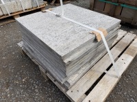 CRATE TO INC. APPROX 14No. BLUE LIMESTONE PAVING