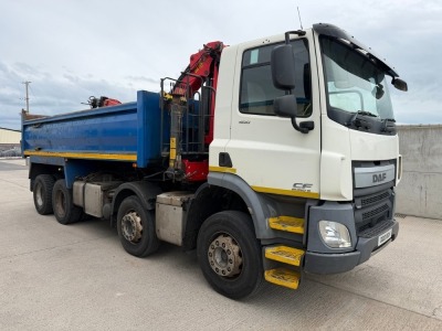DAF CF400 EURO 6 8x4 32 TON TIPPING GRAB LORRY