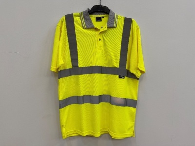UNUSED SUPERTOUCH XL HI-VIZ POLO T-SHIRT
