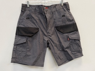 UNUSED TUFF STUFF 32W GREY ELITE WORK SHORTS