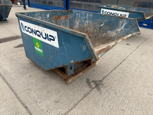 CONQUIP 1200 LITRE AUTOLOCK FORKLIFT TIPPING SKIP