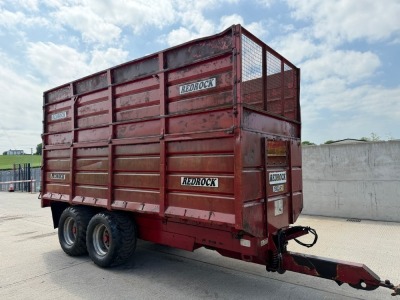 REDROCK 180/14.5 18ft 14 TON SINGLE AXLE SILAGE TRAILER
