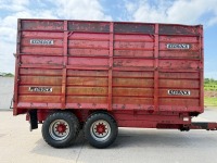 REDROCK 180/14.5 18ft 14 TON SINGLE AXLE SILAGE TRAILER - 15