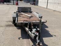 APPROX. 10ft x 4.6ft BRIAN JAMES 2600KGS TWIN AXLE TILT BED ACCESS EQUIPMENT TRAILER - 2