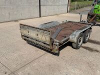 APPROX. 10ft x 4.6ft BRIAN JAMES 2600KGS TWIN AXLE TILT BED ACCESS EQUIPMENT TRAILER - 9