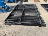 2No. APPROX. 2900mm x 2000mm BLACK METAL GATES - 3