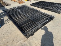 2No. APPROX. 2900mm x 2000mm BLACK METAL GATES - 4