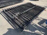 2No. APPROX. 2900mm x 2000mm BLACK METAL GATES - 5