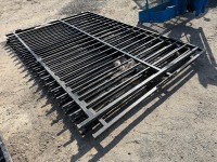 2No. APPROX. 2900mm x 2000mm BLACK METAL GATES - 7