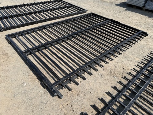 2No. APPROX. 2900mm x 2000mm BLACK METAL GATES