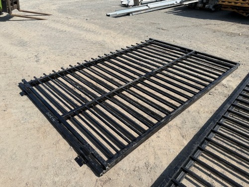 2No. APPROX. 2900mm x 2000mm BLACK METAL GATES