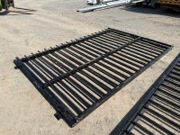 2No. APPROX. 2900mm x 2000mm BLACK METAL GATES