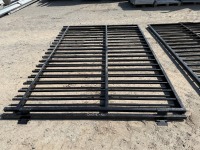 2No. APPROX. 2900mm x 2000mm BLACK METAL GATES - 2