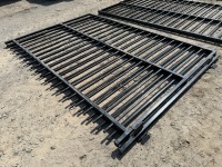 2No. APPROX. 2900mm x 2000mm BLACK METAL GATES - 3