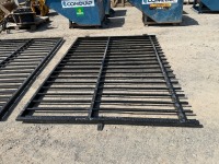 2No. APPROX. 2900mm x 2000mm BLACK METAL GATES - 5