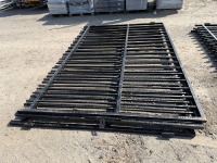 2No. APPROX. 2900mm x 2000mm BLACK METAL GATES - 2