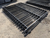 2No. APPROX. 2900mm x 2000mm BLACK METAL GATES - 3