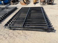 2No. APPROX. 2900mm x 2000mm BLACK METAL GATES - 5