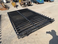 2No. APPROX. 2900mm x 2000mm BLACK METAL GATES - 6