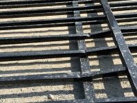 2No. APPROX. 2900mm x 2000mm BLACK METAL GATES - 9