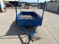 APPROX. 8FT4" X 4FT6" TANDEM AXLE BUILDERS TRAILER&nbsp; - 2