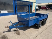 APPROX. 8FT4" X 4FT6" TANDEM AXLE BUILDERS TRAILER&nbsp; - 3