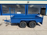 APPROX. 8FT4" X 4FT6" TANDEM AXLE BUILDERS TRAILER&nbsp; - 4